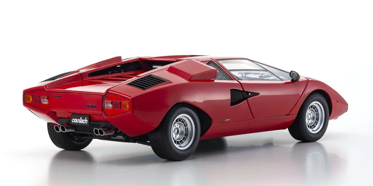 Lamborghini Countach LP400 Coupe 1974 Red 1/12 Scale Diecast Model by Kyosho KS08611R