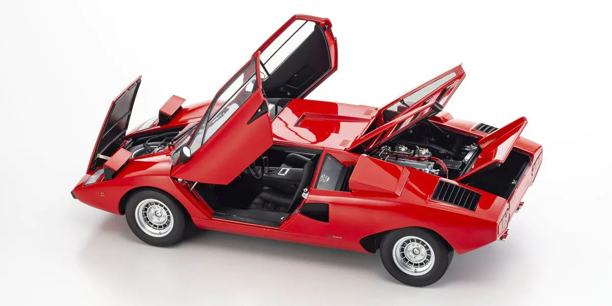 Lamborghini Countach LP400 Coupe 1974 Red 1/12 Scale Diecast Model by Kyosho KS08611R