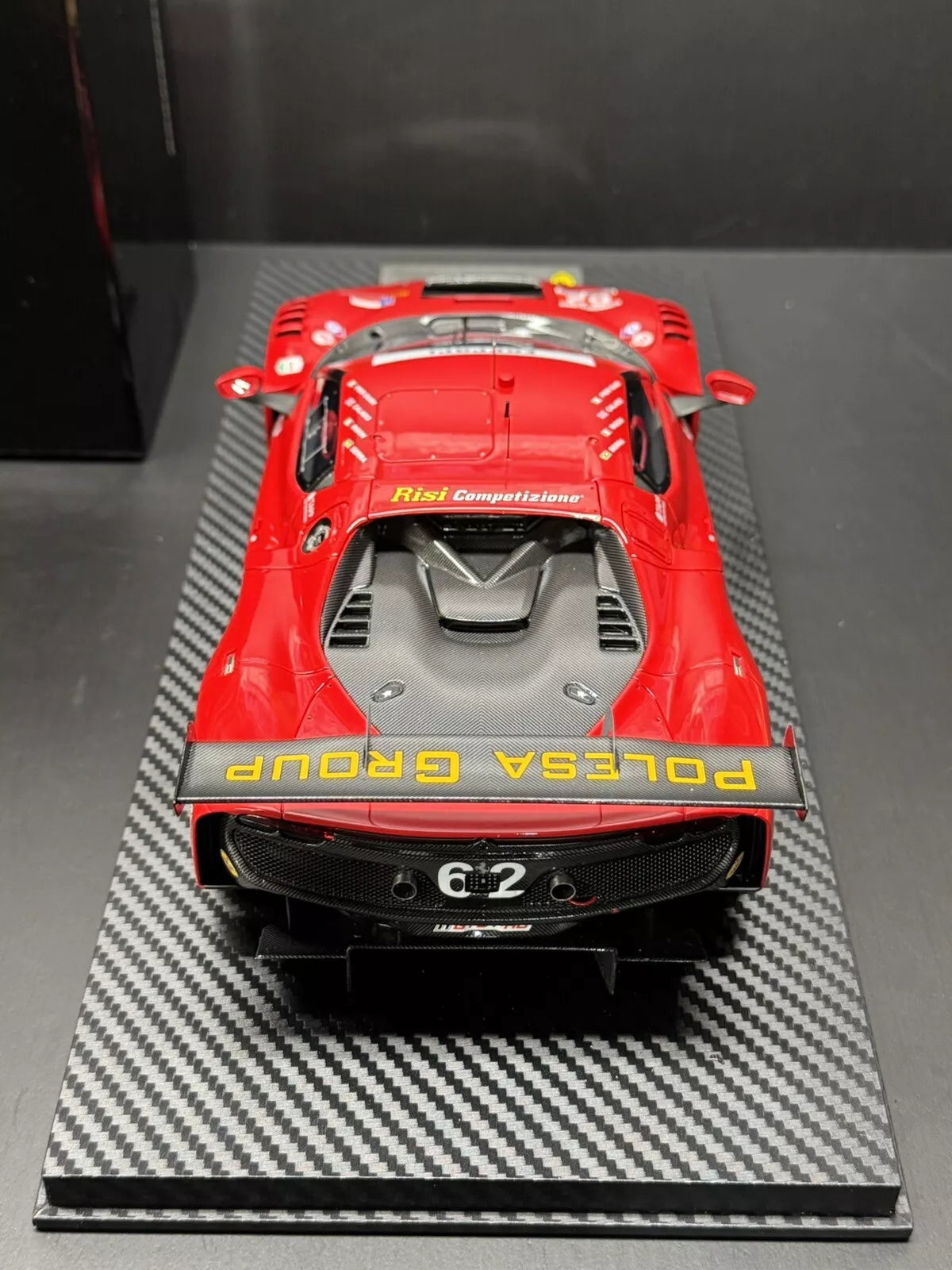 Ferrari 296 GT3 #62 RISI COMPETIZIONE GTD PRO 2023 DAYTONA 24HR 1/18 SCALE BBR