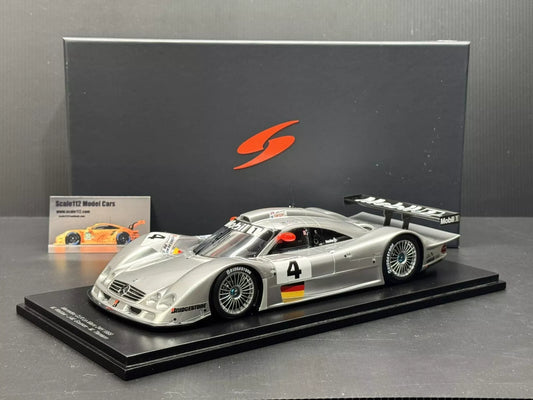 1/18 SCALE SPARK MERCEDES CLR #4 1999 24 HRS. OF LE MANS w/ DISPLAY CASE 18S845