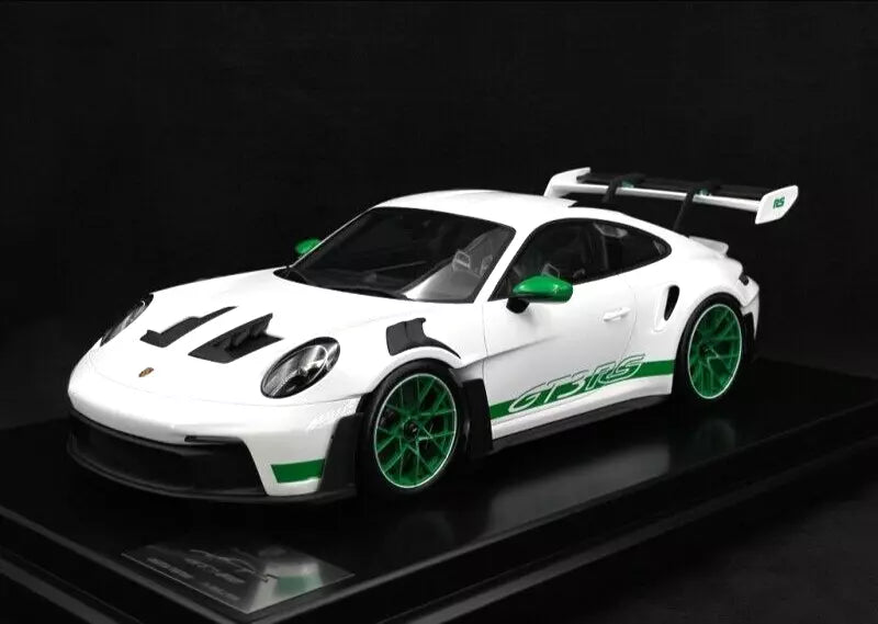 Porsche 911 992 GT3 RS Carrera RS Tribute w/ Display Case - Dealer - 1/12 Spark