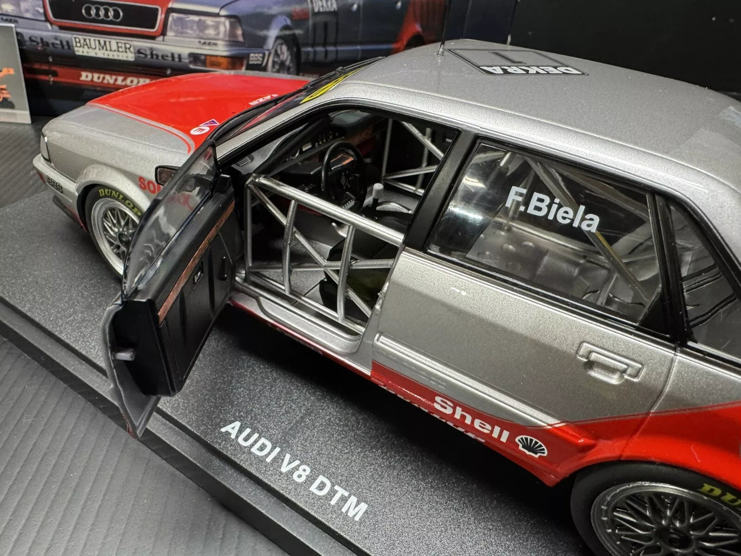 Audi V8 Quattro #1 DTM 1992 Frank Biela 1/18 Scale Diecast Car by WERK83