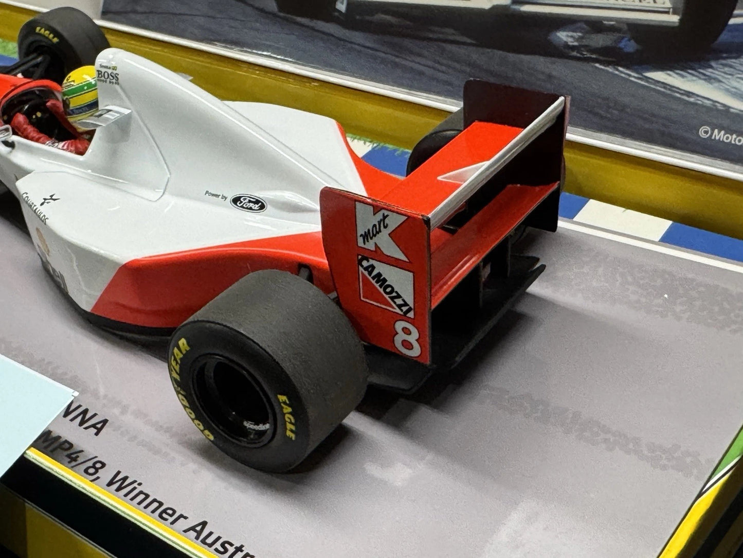 McLAREN F1 FORD MP4/8 V8 WINNER AUSTRALIAN GP 1993 SENNA 1/18 Minichamps Box Set