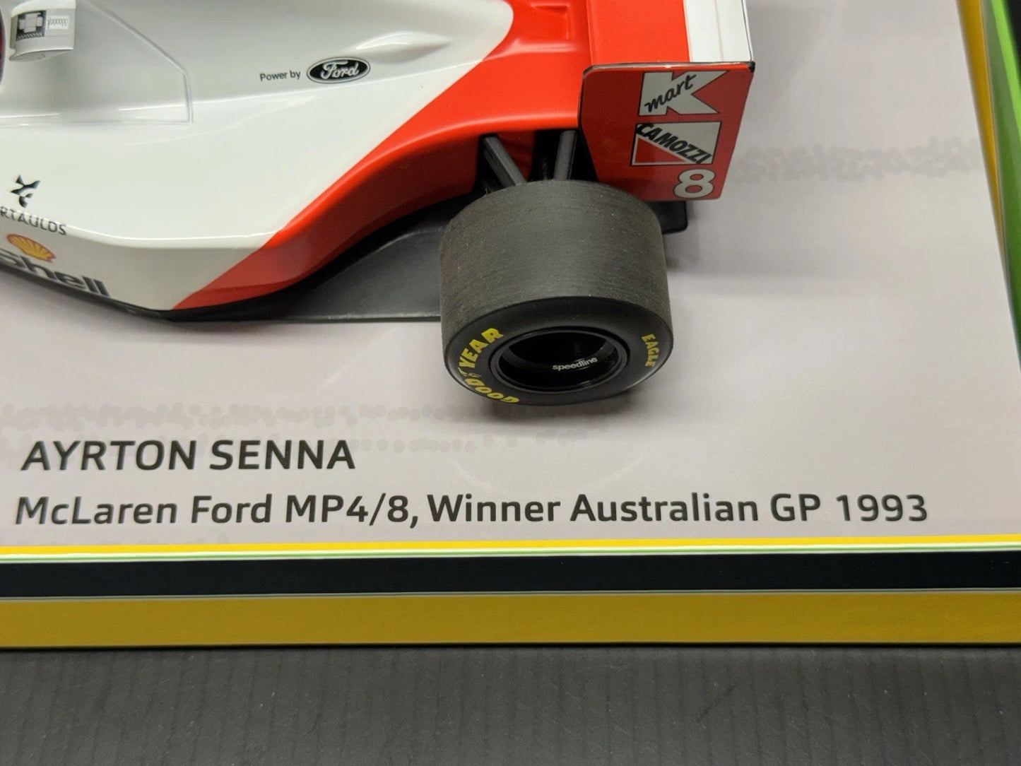 McLAREN F1 FORD MP4/8 V8 WINNER AUSTRALIAN GP 1993 SENNA 1/18 Minichamps Box Set