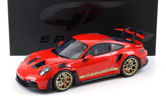 Porsche 911 992 GT3 RS Carrera RS Guards Red 1/12 Scale Model Car by GT-SPIRIT