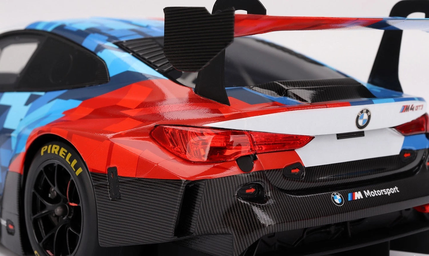 1/18 SCALE BMW M4 GT3 EVO PRESENTATION IMSA MODEL CAR BY TOP SPEED