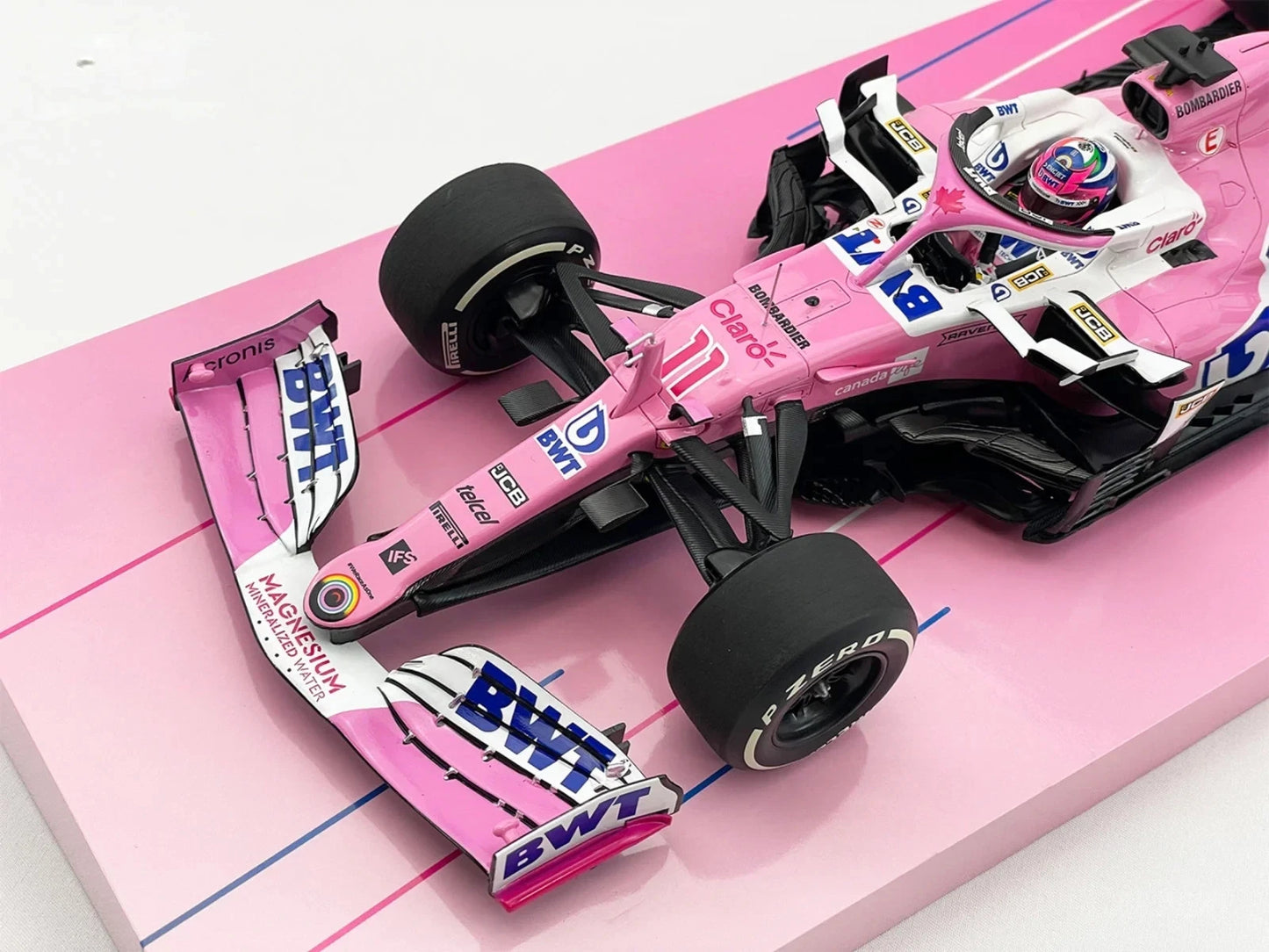 1/18 Scale Minichamps BWT Racing Point F1 RP20 Sergio Perez 1st Career Win Collectors Box Set