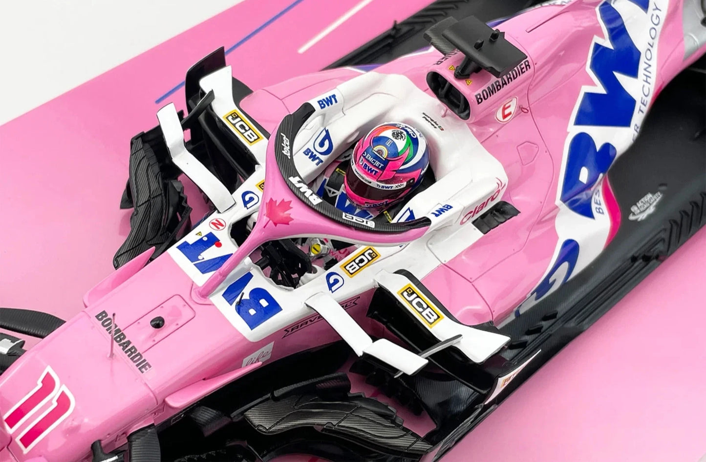 1/18 Scale Minichamps BWT Racing Point F1 RP20 Sergio Perez 1st Career Win Collectors Box Set