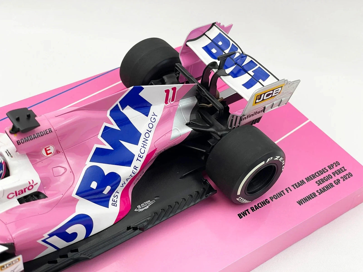 1/18 Scale Minichamps BWT Racing Point F1 RP20 Sergio Perez 1st Career Win Collectors Box Set