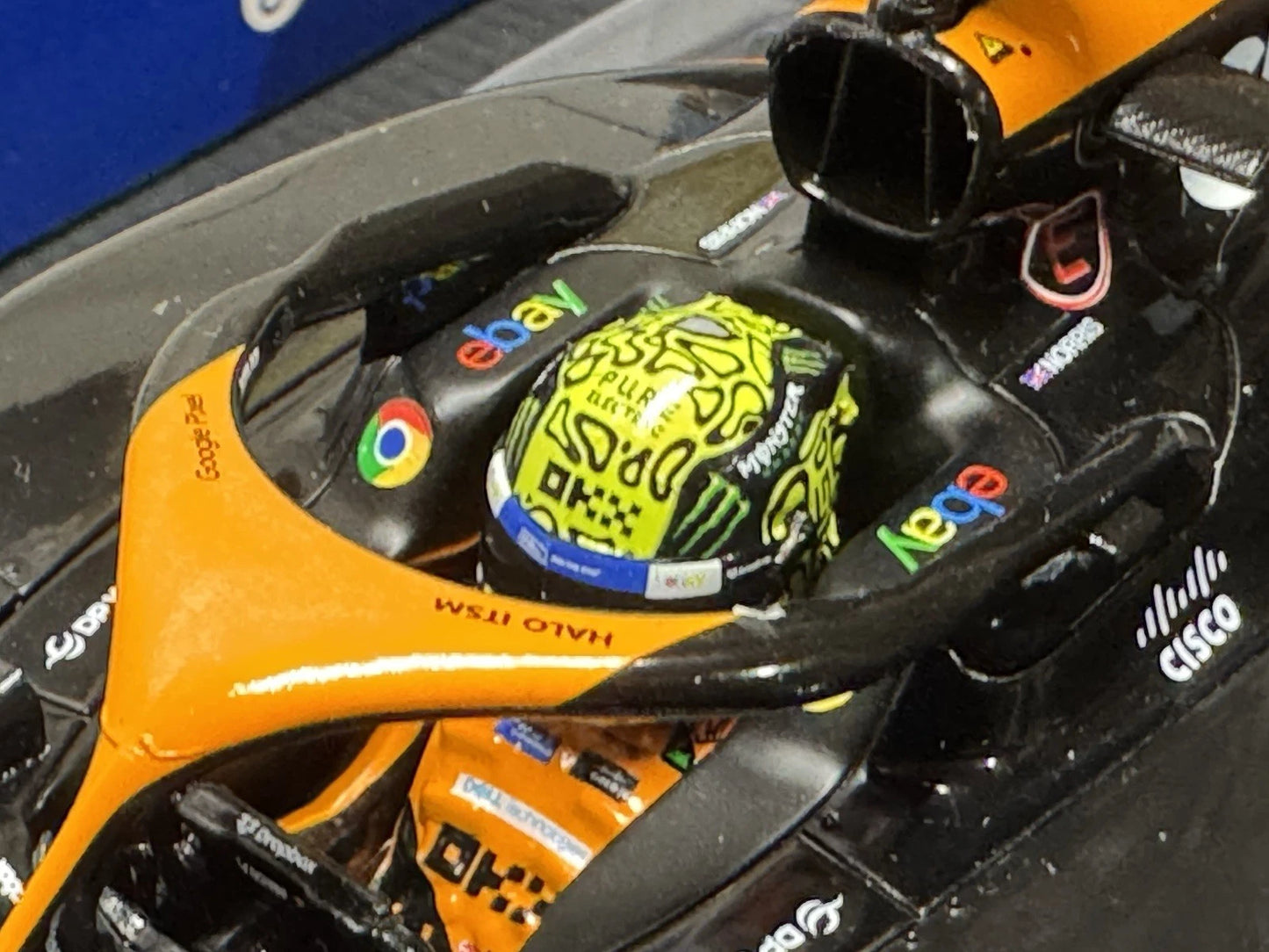 McLaren MCL38 #4 Lando Norris 2024 Miami GP 1/18 Scale Model Car by Solido S1814201