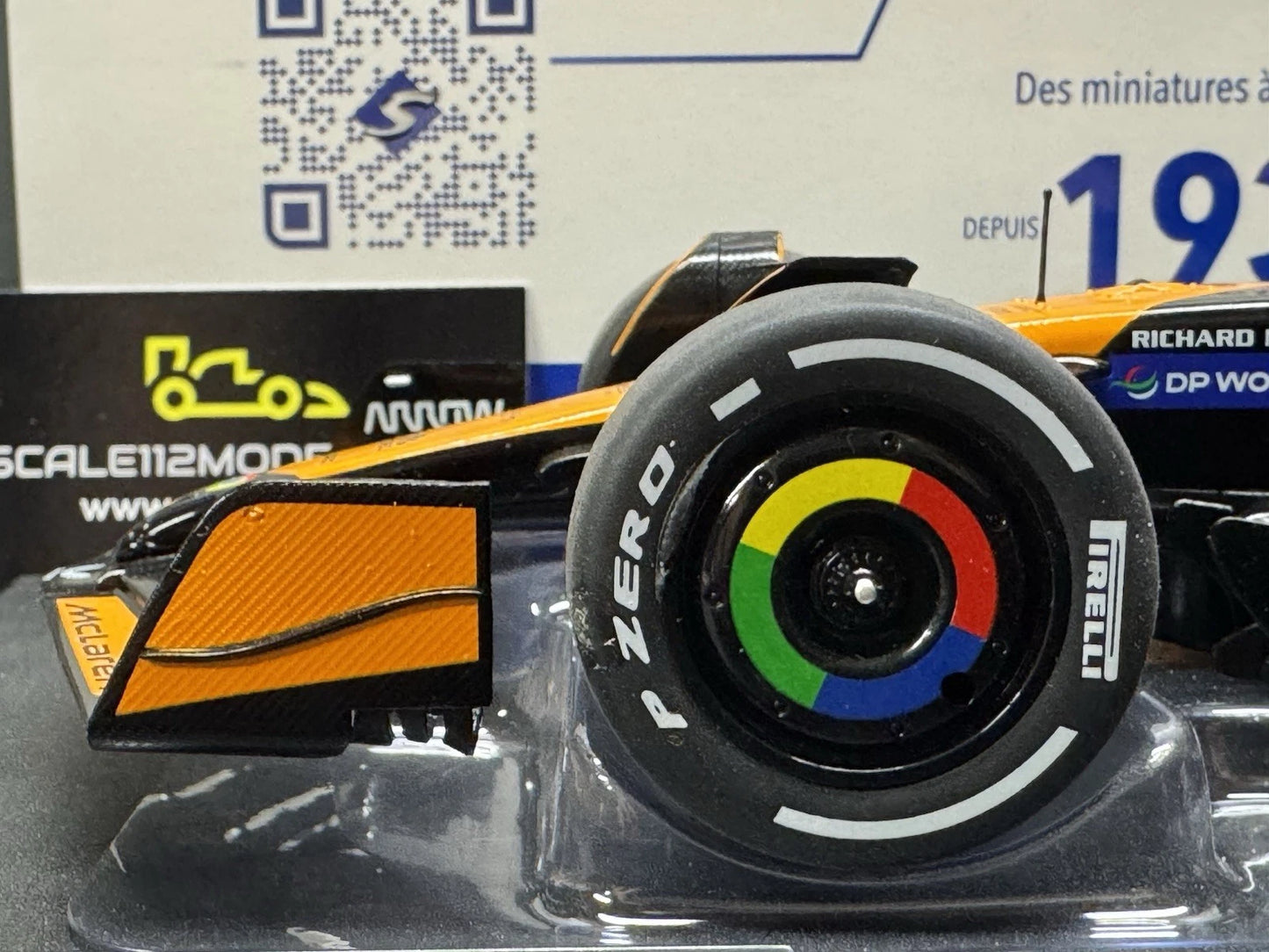 McLaren MCL38 #4 Lando Norris 2024 Miami GP 1/18 Scale Model Car by Solido S1814201
