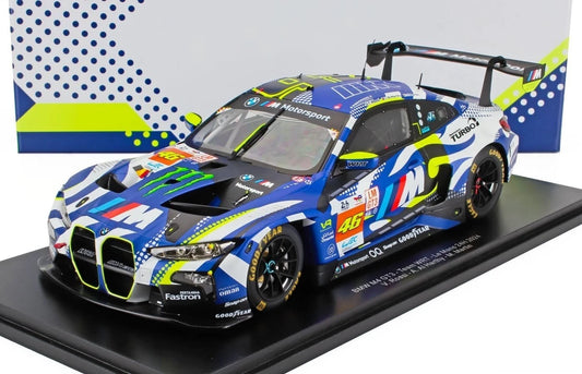 M4 GT3 TEAM WRT #46 24h LE MANS 2024 VALENTINO ROSSI 1/18 SCALE MODEL BY SPARK