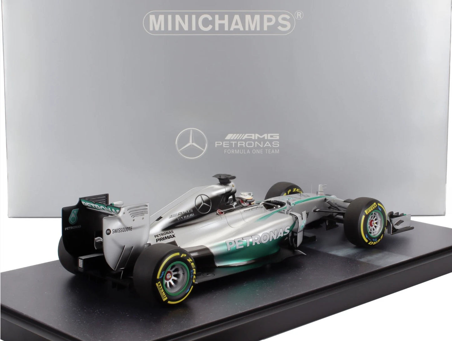 MERCEDES-AMG W05 - WORLD CHAMPION 2014 LEWIS HAMILTON 1/12 SCALE MINICHAMPS