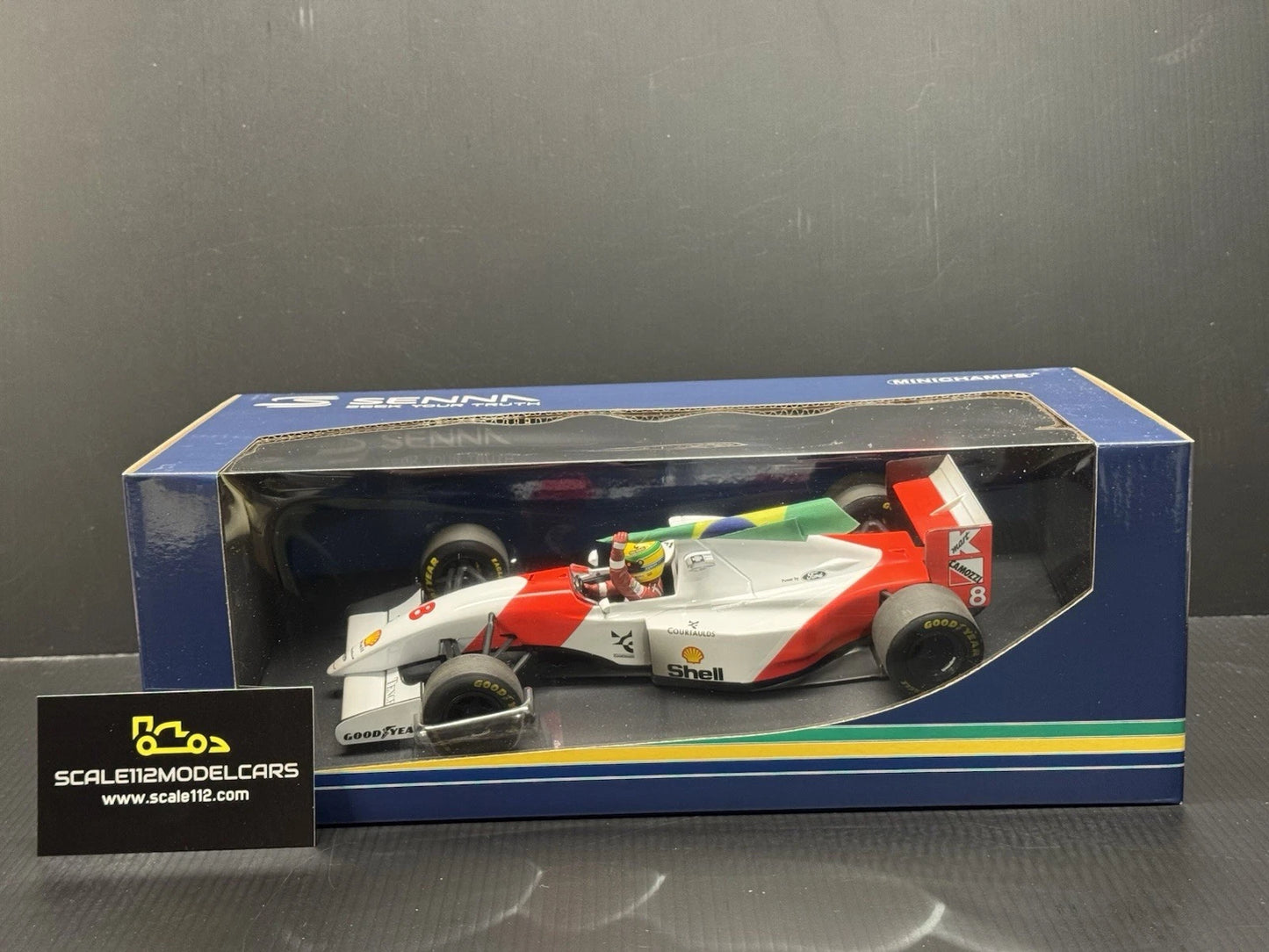 1/18 Scale Minichamps McLaren MP4/8 Winner Australian GP 1993 - Ayrton Senna