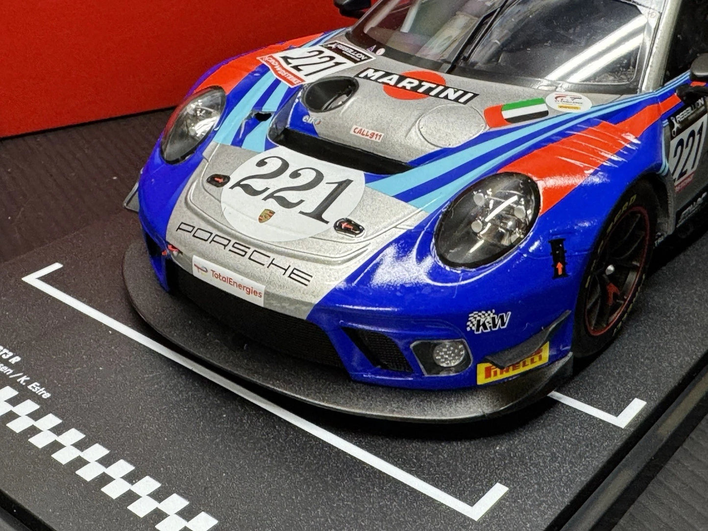IXO 911 Porsche GT3 R Martini Racing 24H Spa 2022 Diecast Model Car 1/18 Scale