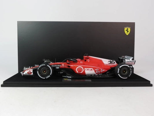 Ferrari F1 SF-23 Las Vegas GP 2023 2nd Place Charles Leclerc 1/18 Looksmart LS18F1049