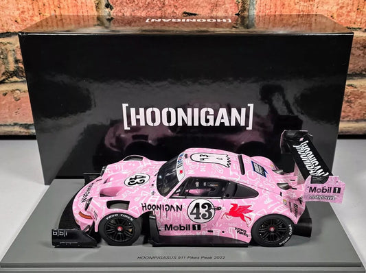 Porsche 911 Hoonipigasus - 2022 Pikes Peak - Ken Block 1:18 Model Car by Spark 18S726