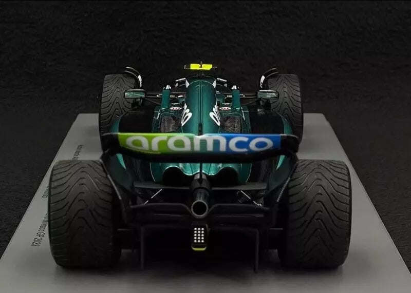 1/18 SPARK ASTON MARTIN F1 AMR23 #14 FERNANDO ALONSO MONACO GP w/ DISPLAY CASE 18S900