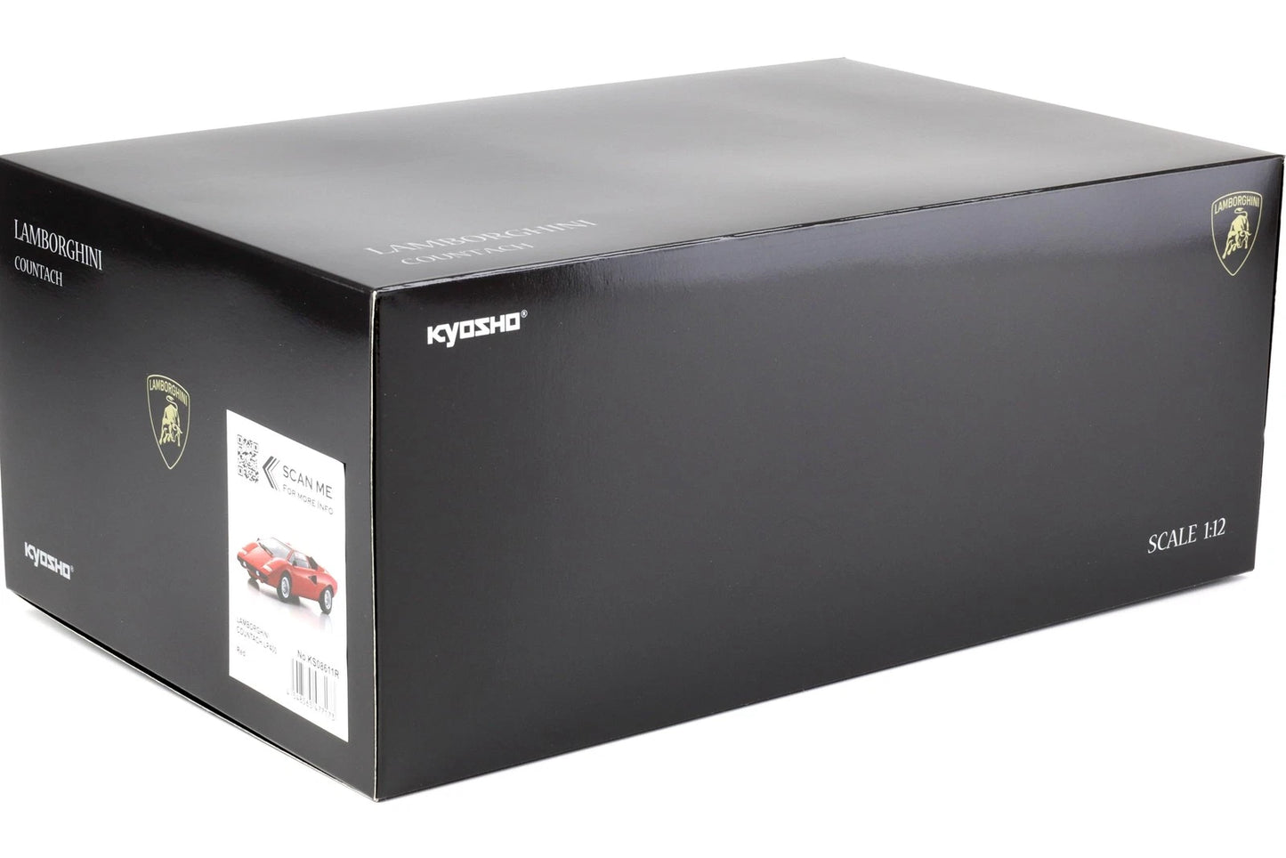 Lamborghini Countach LP400 Coupe 1974 Red 1/12 Scale Diecast Model by Kyosho KS08611R