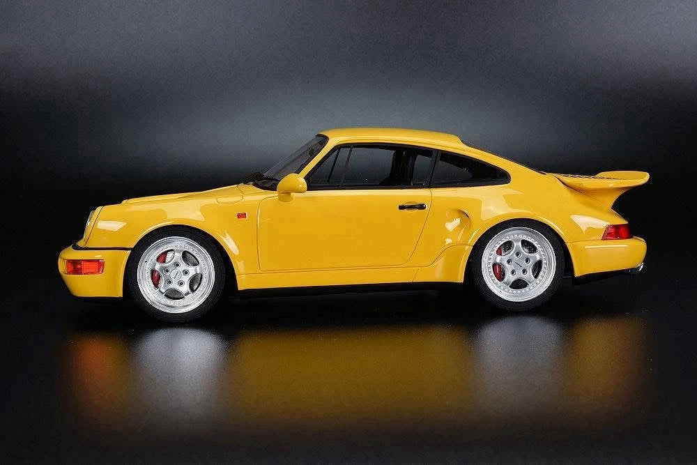 1992 PORSCHE 911 (964) TURBO S YELLOW 1/12 MODEL CAR BY GT SPIRIT