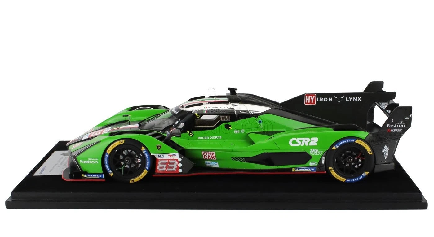 LAMBORGHINI SC63 3.8L V8 TURBO 24h LE MANS 2024 #63 1/18 Scale Model Looksmart