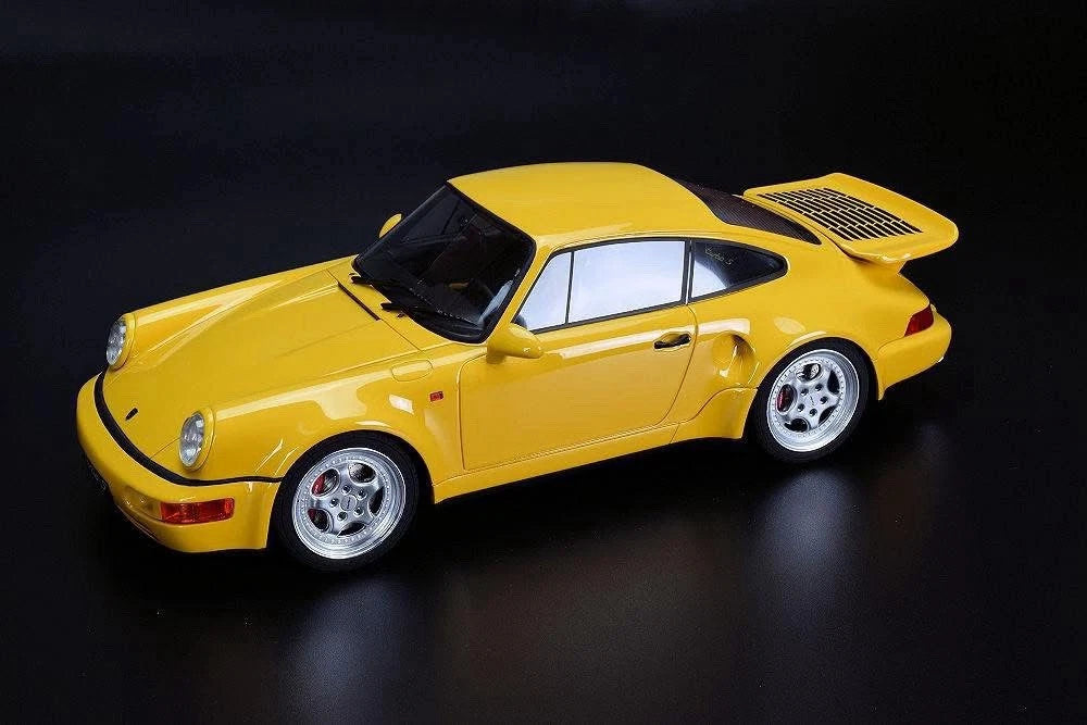 1992 PORSCHE 911 (964) TURBO S YELLOW 1/12 MODEL CAR BY GT SPIRIT