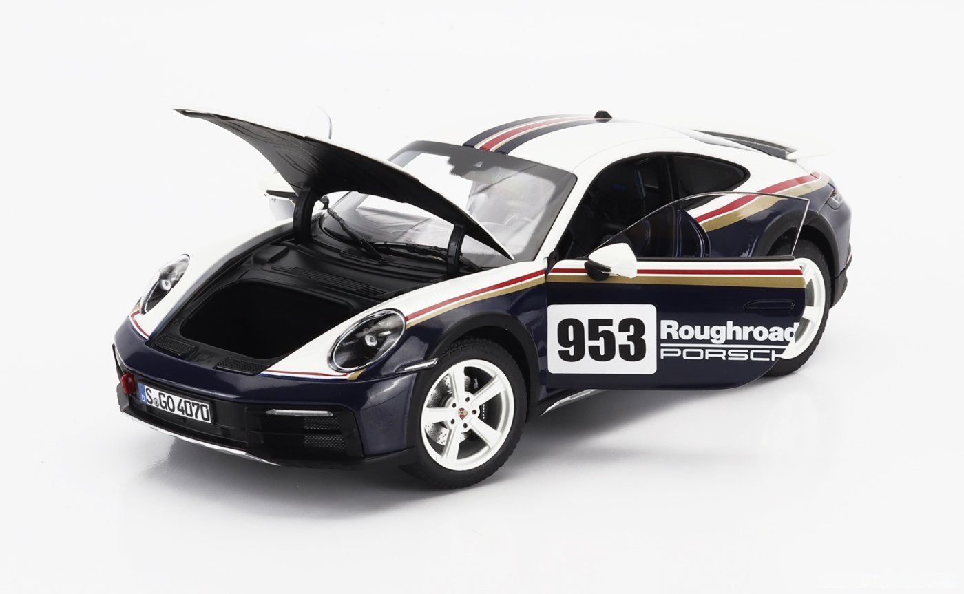 Porsche 911 (992) Dakar 2023 Rallye Roughroads 1/18 Scale Diecast Car by Norev