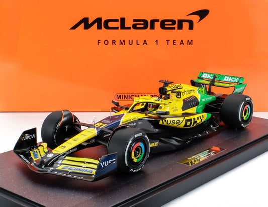 McLaren MCL38 #81 Oscar Piastri 2024 Monaco GP 1/12 Scale Model by Minichamps