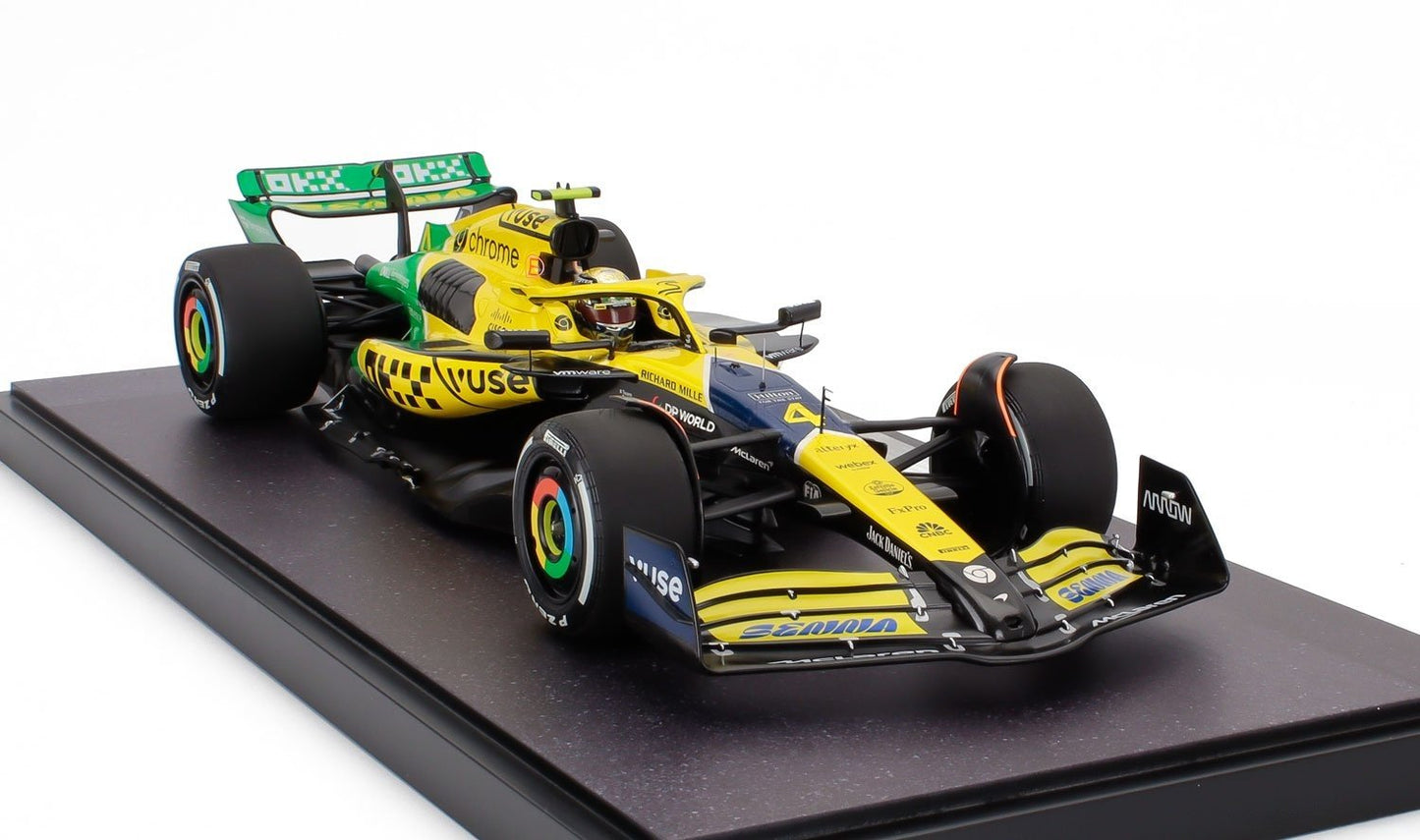 McLaren MCL38 #4 Lando Norris 2024 Monaco GP 1/12 Scale Model Car by Minichamps 537248004