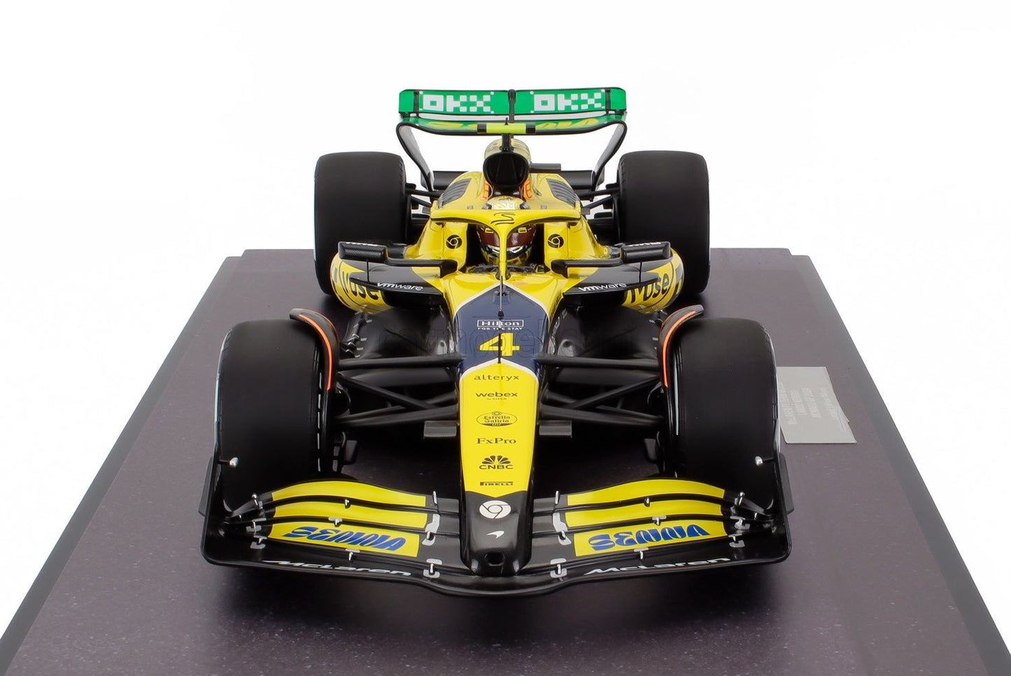 McLaren MCL38 #4 Lando Norris 2024 Monaco GP 1/12 Scale Model Car by Minichamps 537248004