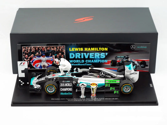 MERCEDES-AMG W06 - WORLD CHAMPION 2015 U.S. GP LEWIS HAMILTON 1/18 SCALE SPARK