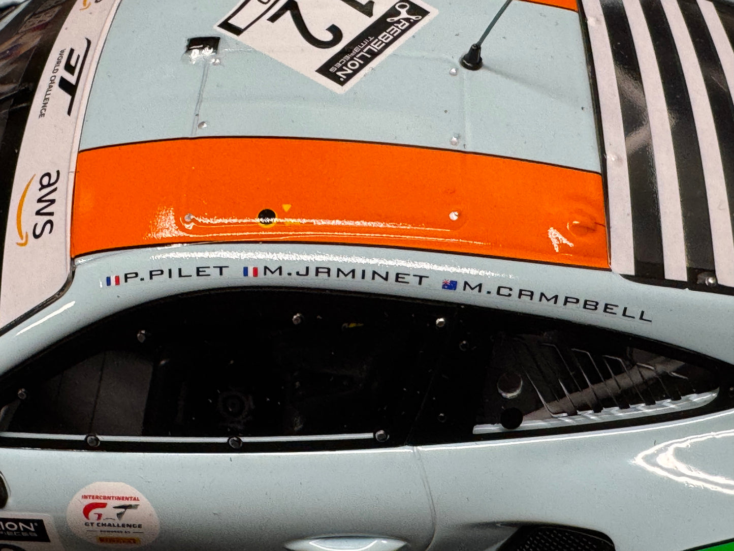 1/18 Scale IXO Porsche 911 GT3 R 24h Spa 2020 Gulf GPX Racing Diecast Model