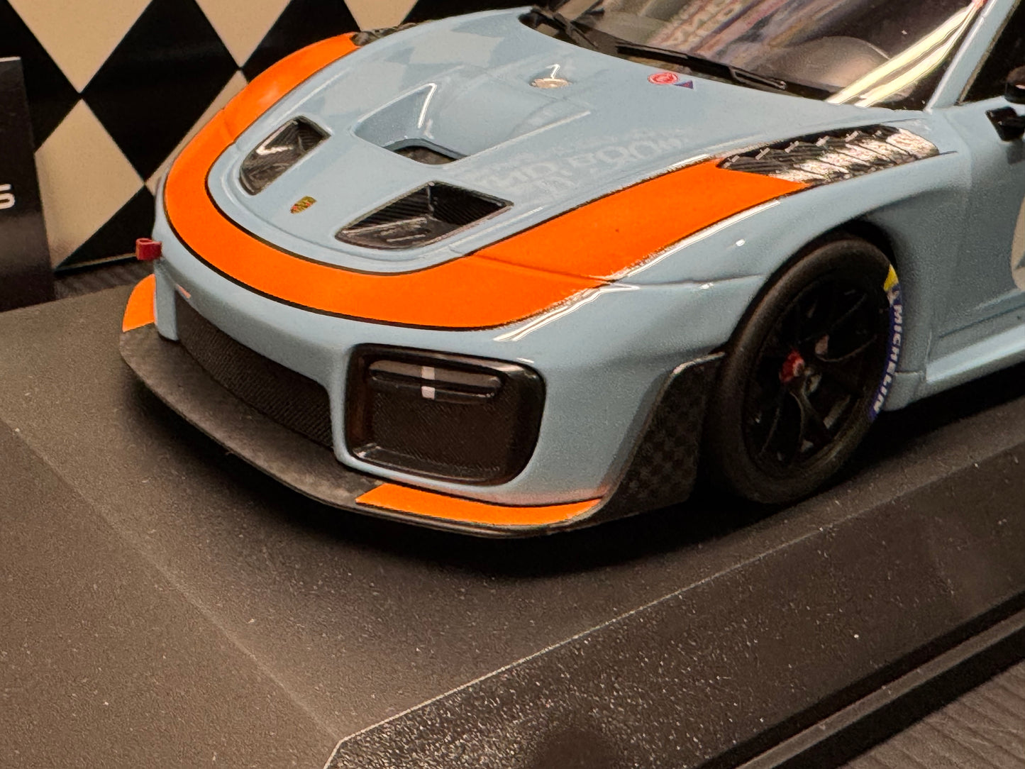 1/18 Scale Minichamps Porsche 935/19 Group South Gulf Blue Orange Diecast Model