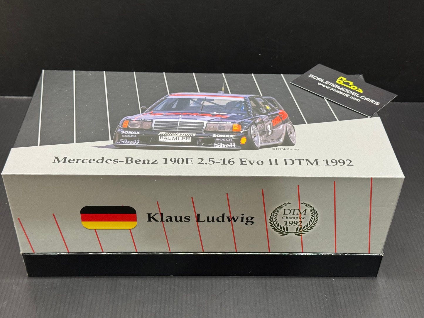 1/18 Scale Mercedes Benz 190E 2.5 16V Evo2 Team AMG 1992 DTM Champion WERK83