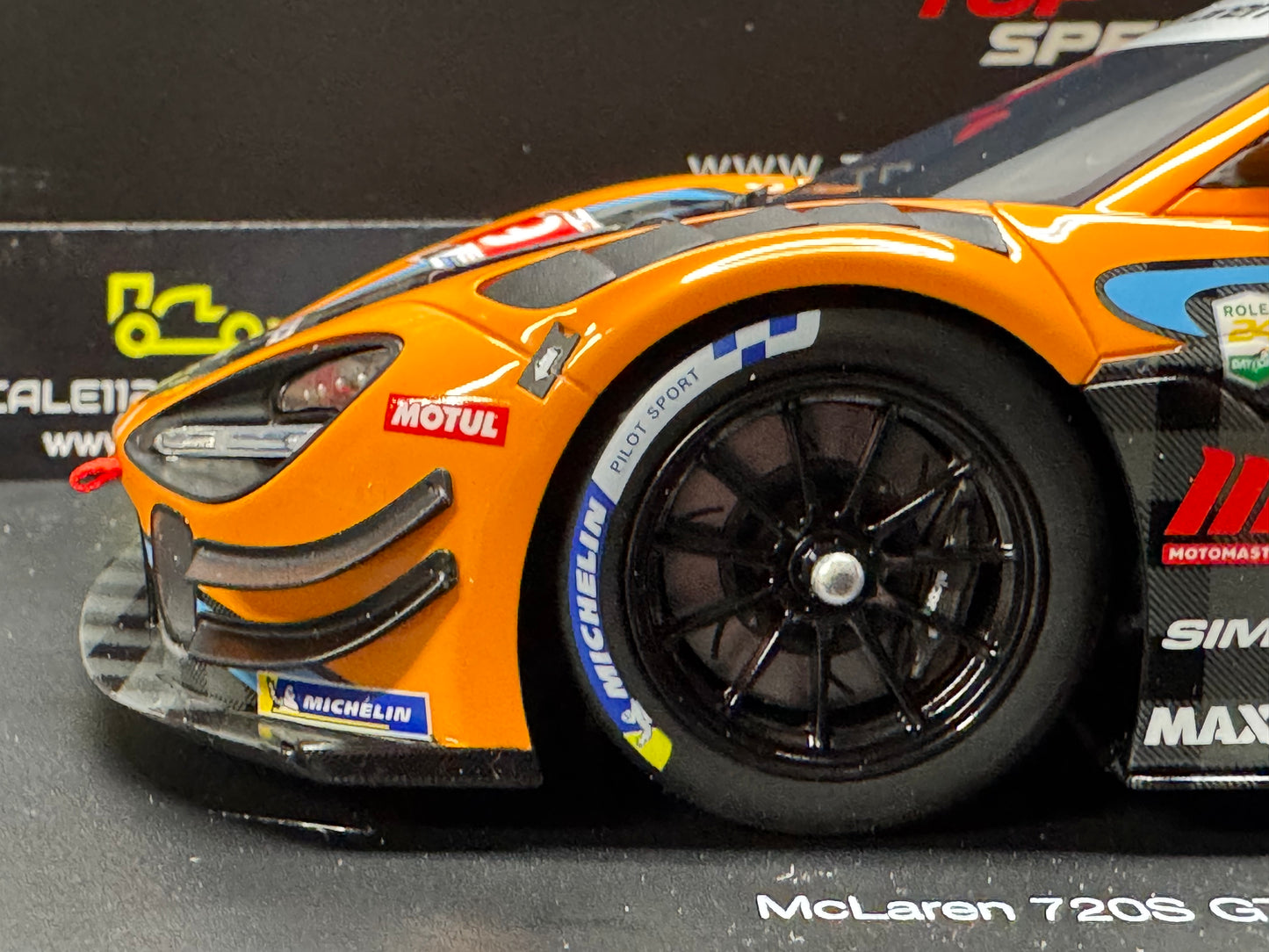 Mclaren 720S GT3 EVO #9 Pfaff Motorsport 2024 IMSA Daytona 24hrs 1/18 Topspeed