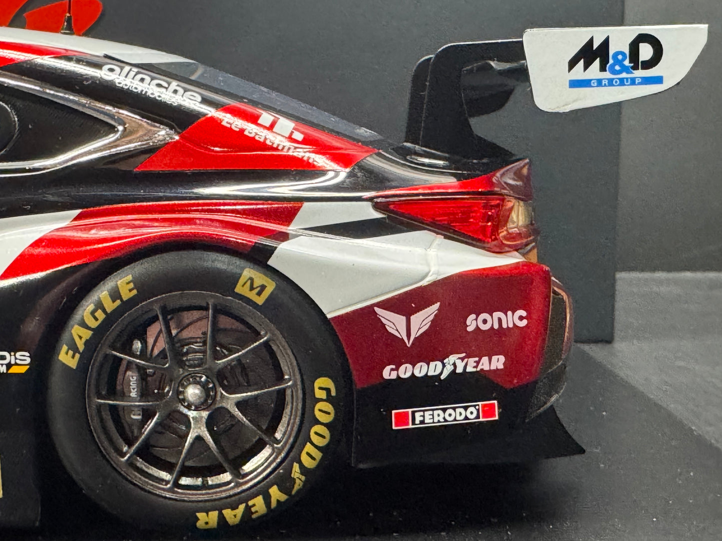 LEXUS RC F GT3 #78 24H Le Mans 2024 1/18 Scale Model by Spark w/ Display Case 18S448