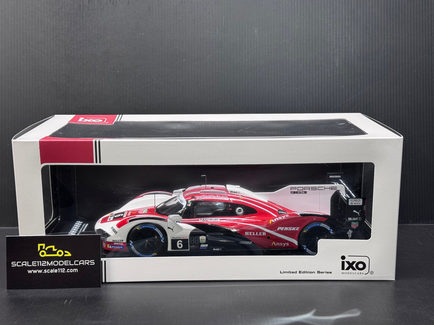 1/18 Scale IXO Porsche 963 LMDH #6 Penske Motorsport 24h Daytona 2024