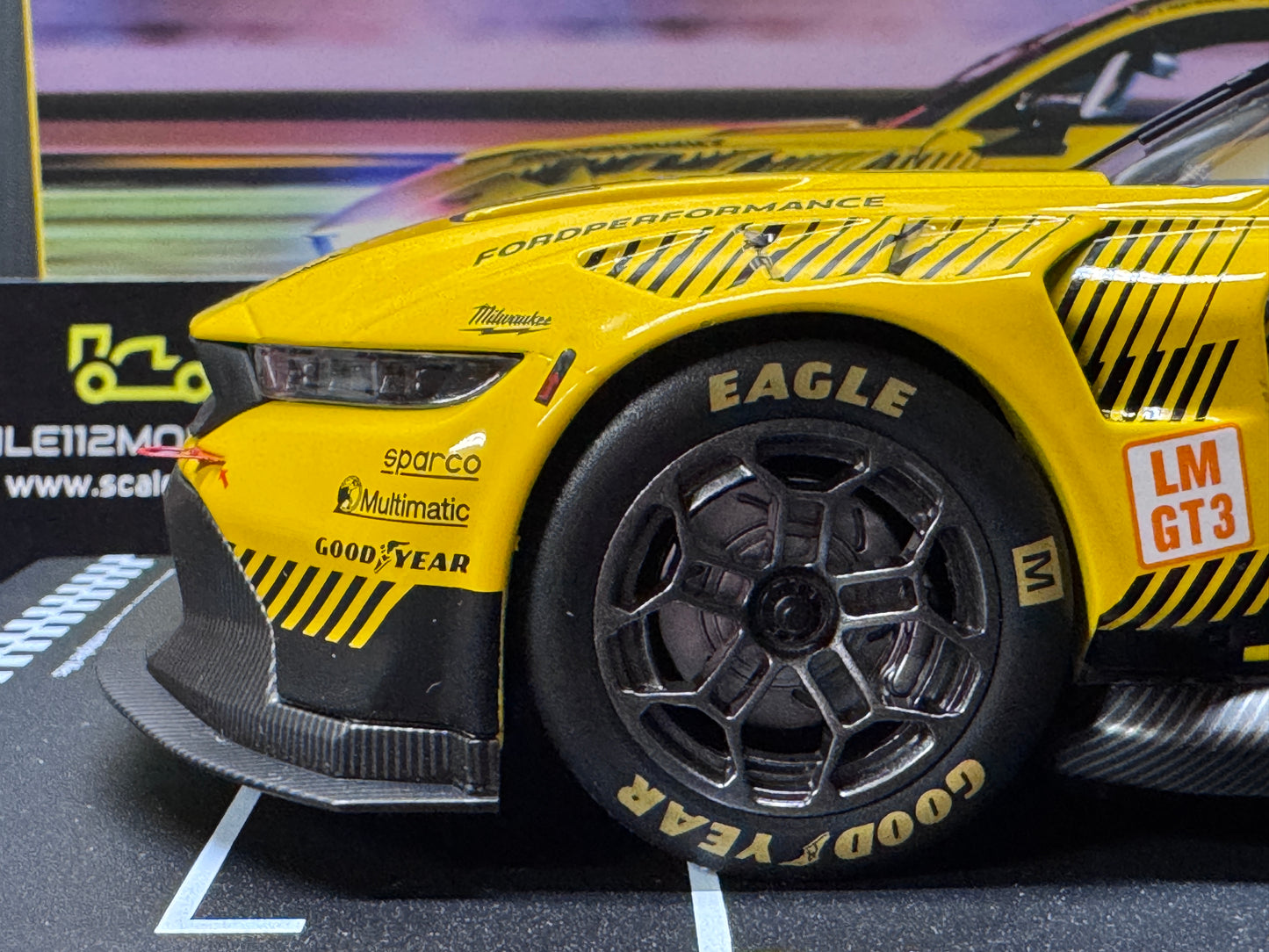 1/18 SCALE FORD MUSTANG GT3 - 24H LE MANS 2024 - DIECAST MODEL CAR BY IXO