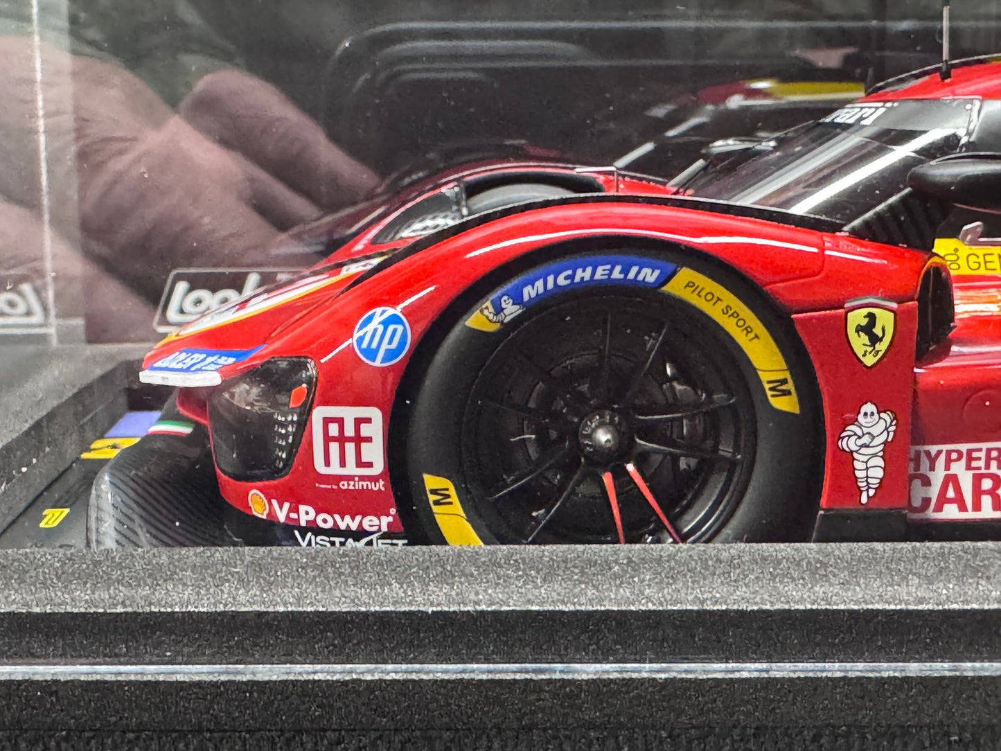 Ferrari 499P AF Corse #51 3rd 24hr Le Mans 2024  w/ Display Case 1/18 Looksmart