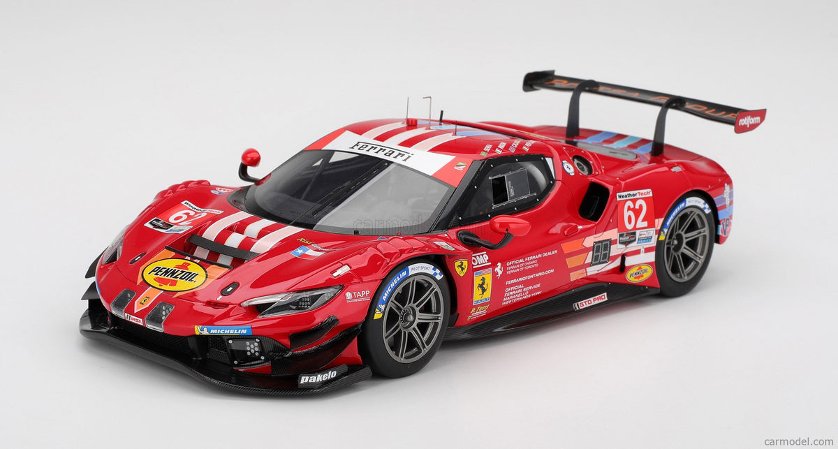 1/18 SCALE BBR FERRARI 296 GT3 #62 RISI COMPETIZIONE 2024 24H DAYTONA