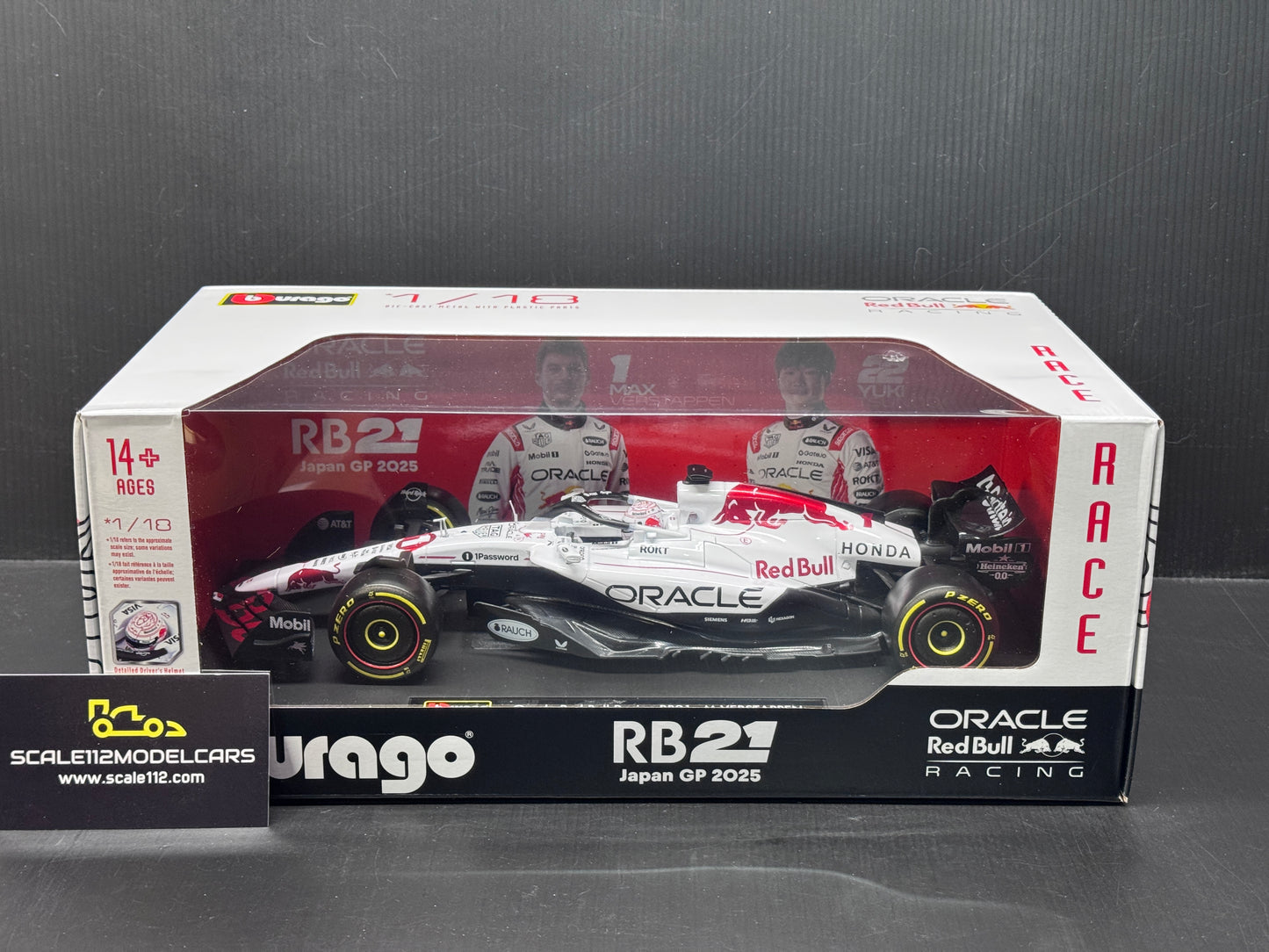 Max Verstappen Red Bull RB21 #1 Winner Japanese GP Formula 1 2025 1:18 Diecast