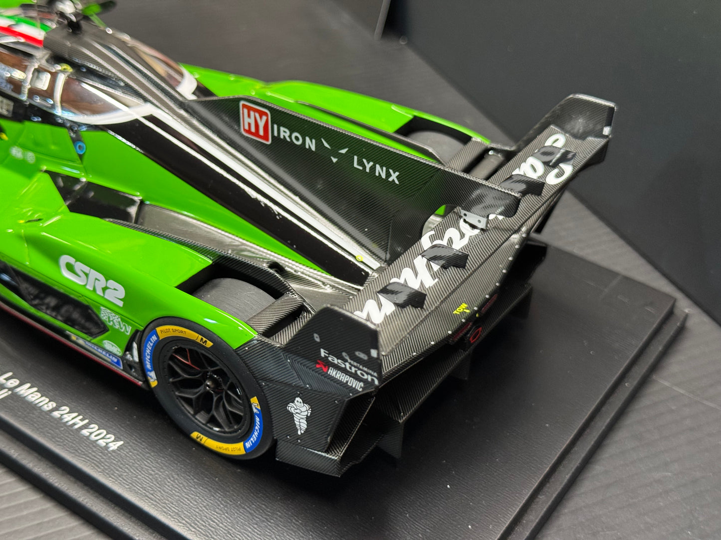 LAMBORGHINI SC63 3.8L V8 TURBO 24h LE MANS 2024 #19 1/18 Scale Model Spark 18S647