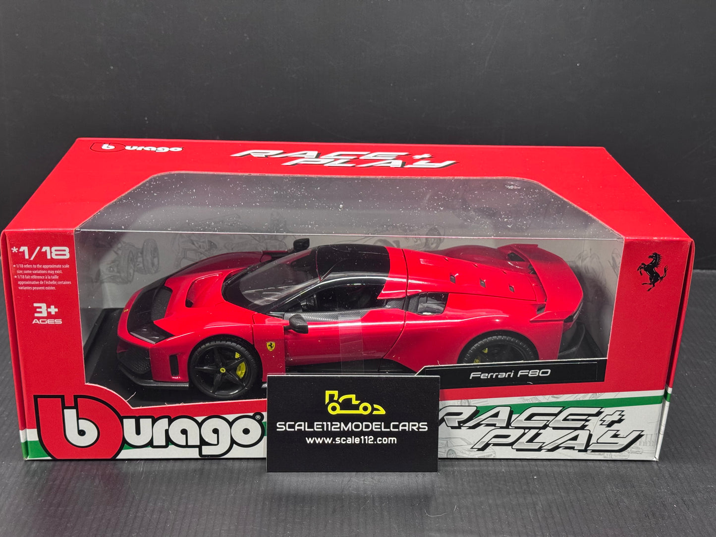 BBURAGO 1/18 - FERRARI F80 - 2024 DIECAST MODEL CAR