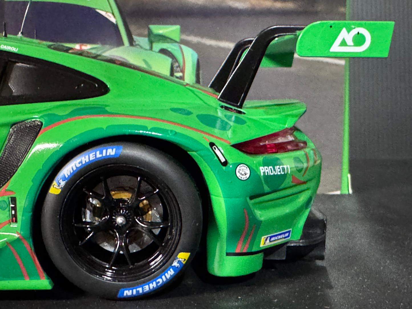 Porsche 911 RSR #56 Lemans  24Hr. 2023 AO Racing "Rexy" 1/18 Scale by IXO