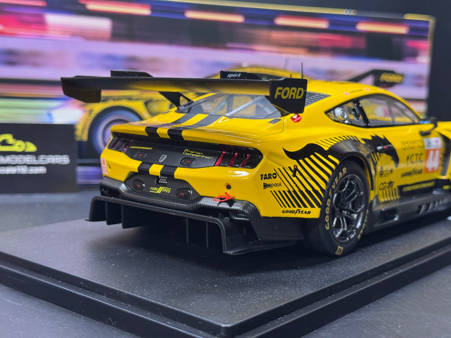 1/18 SCALE FORD MUSTANG GT3 - 24H LE MANS 2024 - DIECAST MODEL CAR BY IXO