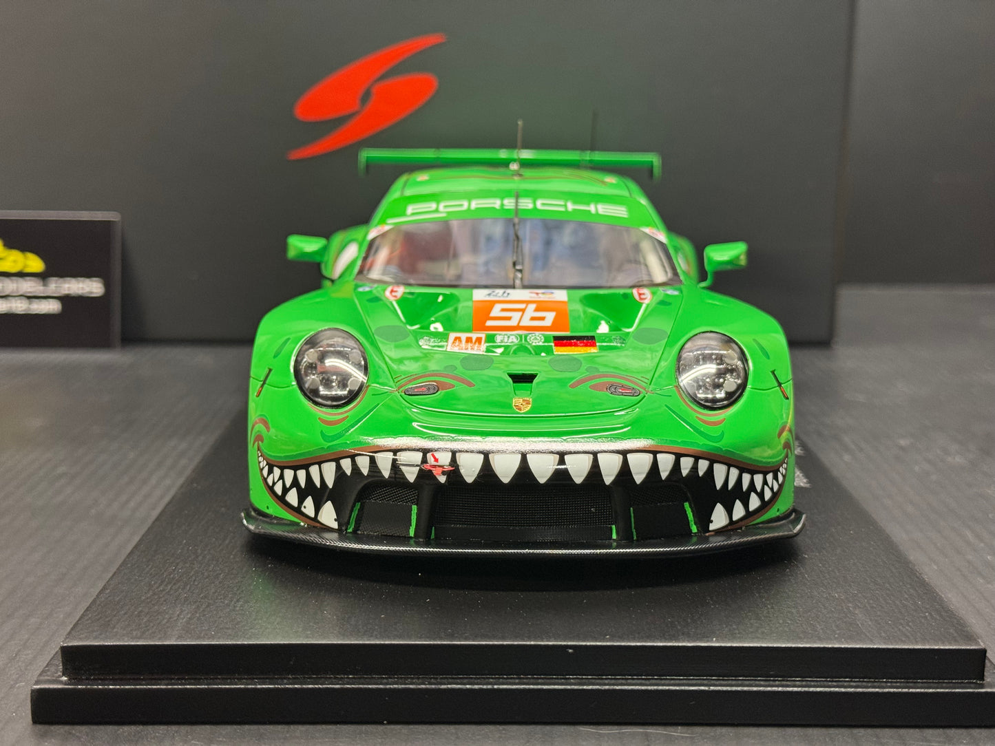 Porsche 911 RSR #56 Lemans  24Hr. 2023 AO Racing "Rexy" 1/18 Scale by Spark