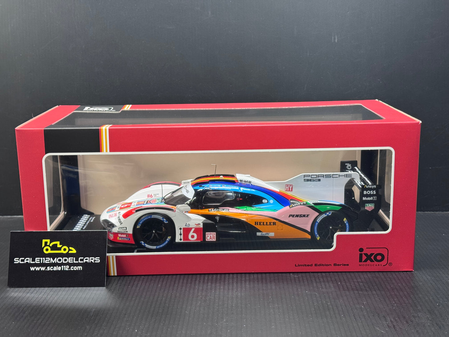 1/18 Scale IXO Porsche 963 LMDH #6 Penske Motorsport 24h Le Mans 2023 LEGT963-LM003