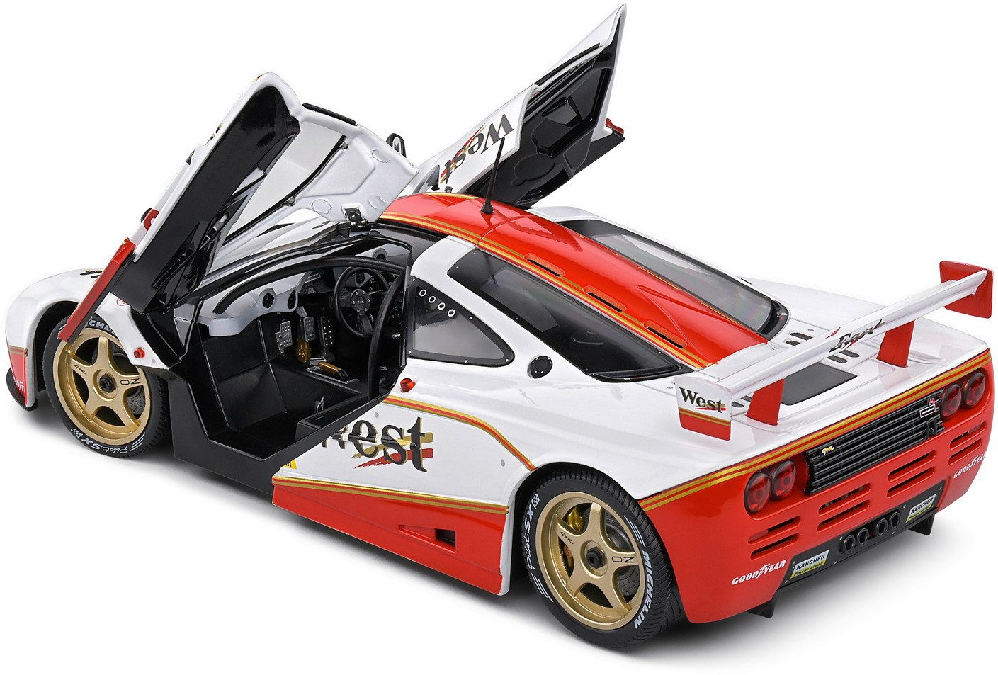 1/18 SCALE MCLAREN F1 GT-R SHORT TAIL 1995 BPR GT SERIES MODEL CAR by SOLIDO