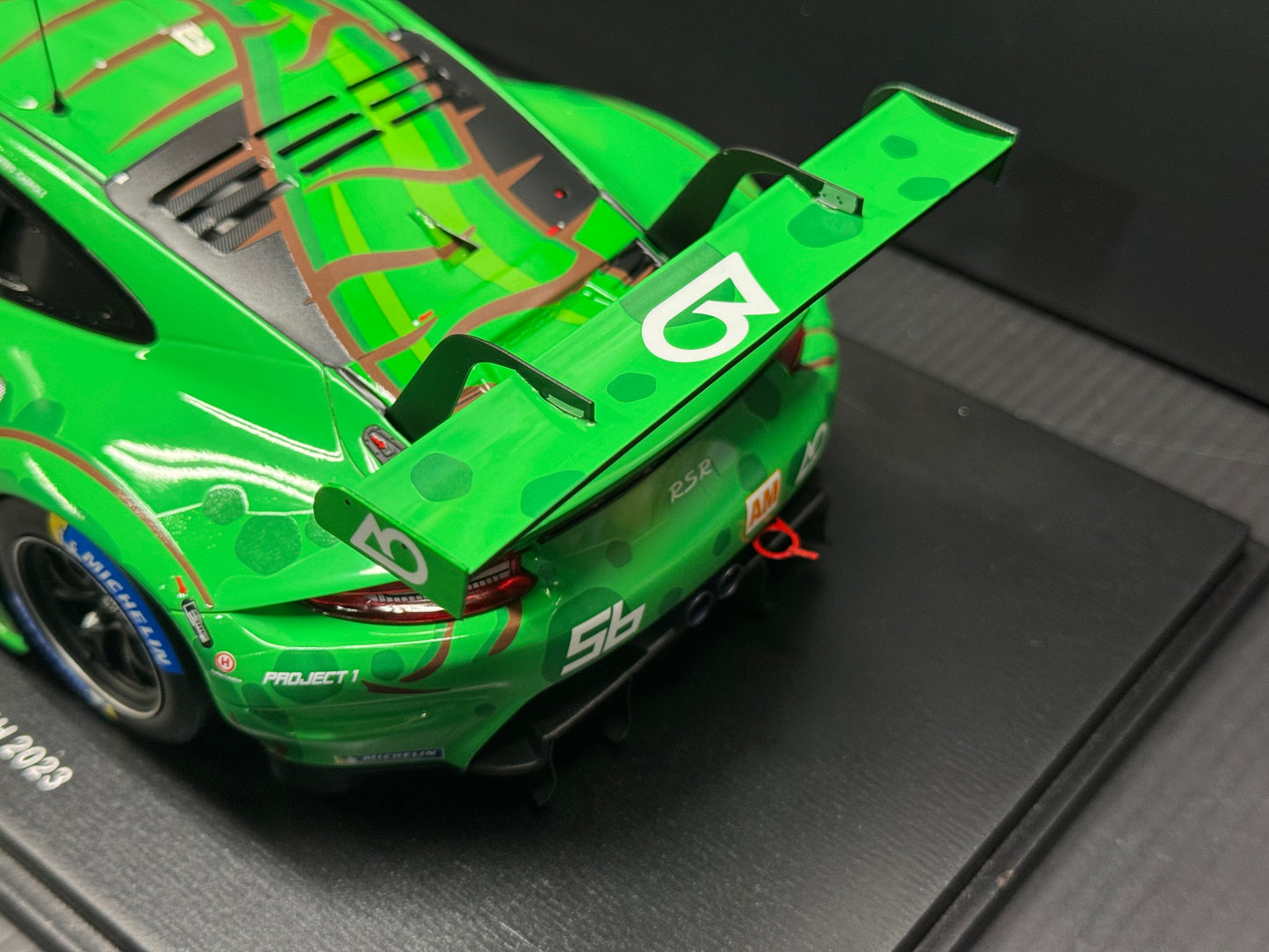 Porsche 911 RSR #56 Lemans  24Hr. 2023 AO Racing "Rexy" 1/18 Scale by Spark