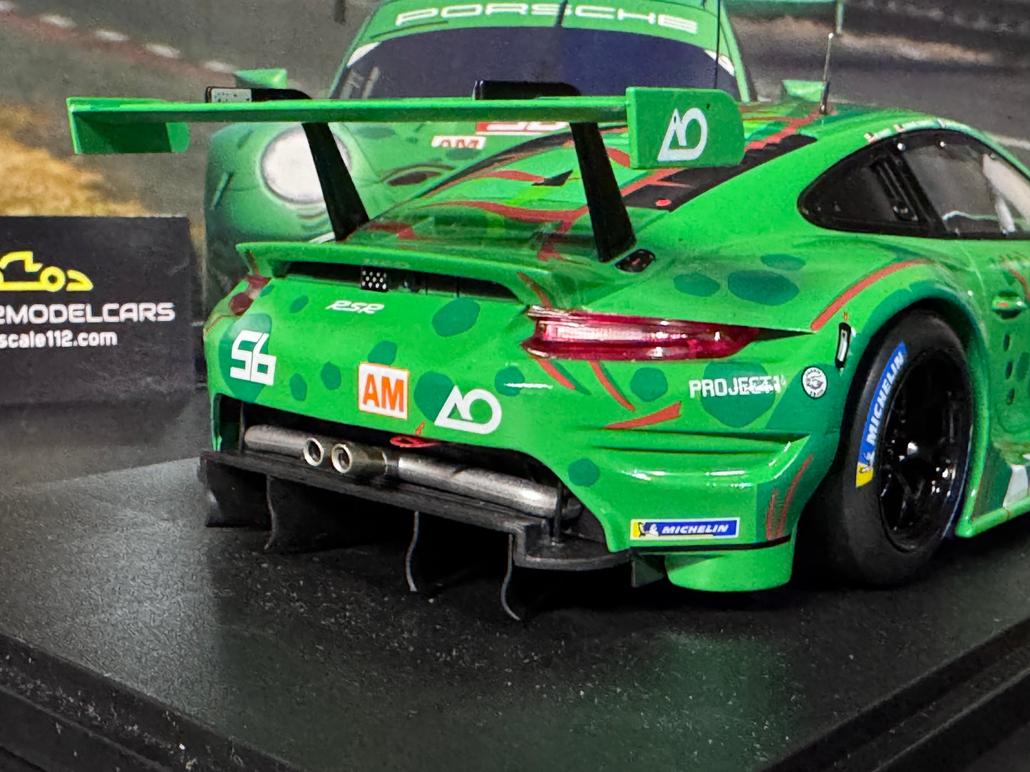 Porsche 911 RSR #56 Lemans  24Hr. 2023 AO Racing "Rexy" 1/18 Scale by IXO